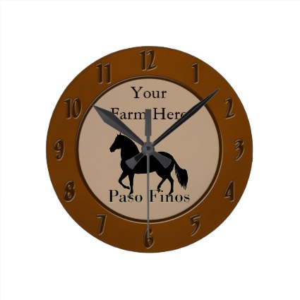 Personalized Paso Fino Clocks