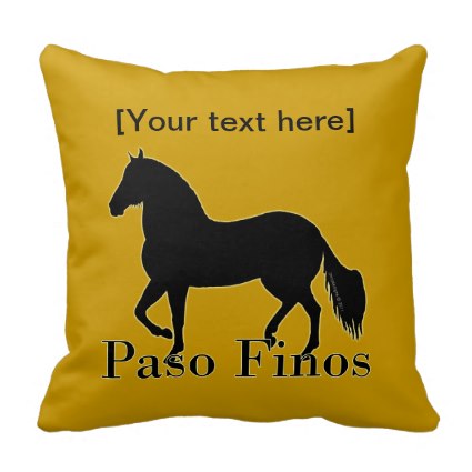 Paso Fino throw pillow to personalize to match your decor